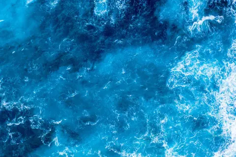 Calm ocean waves off the coast of St. Augustine, FL